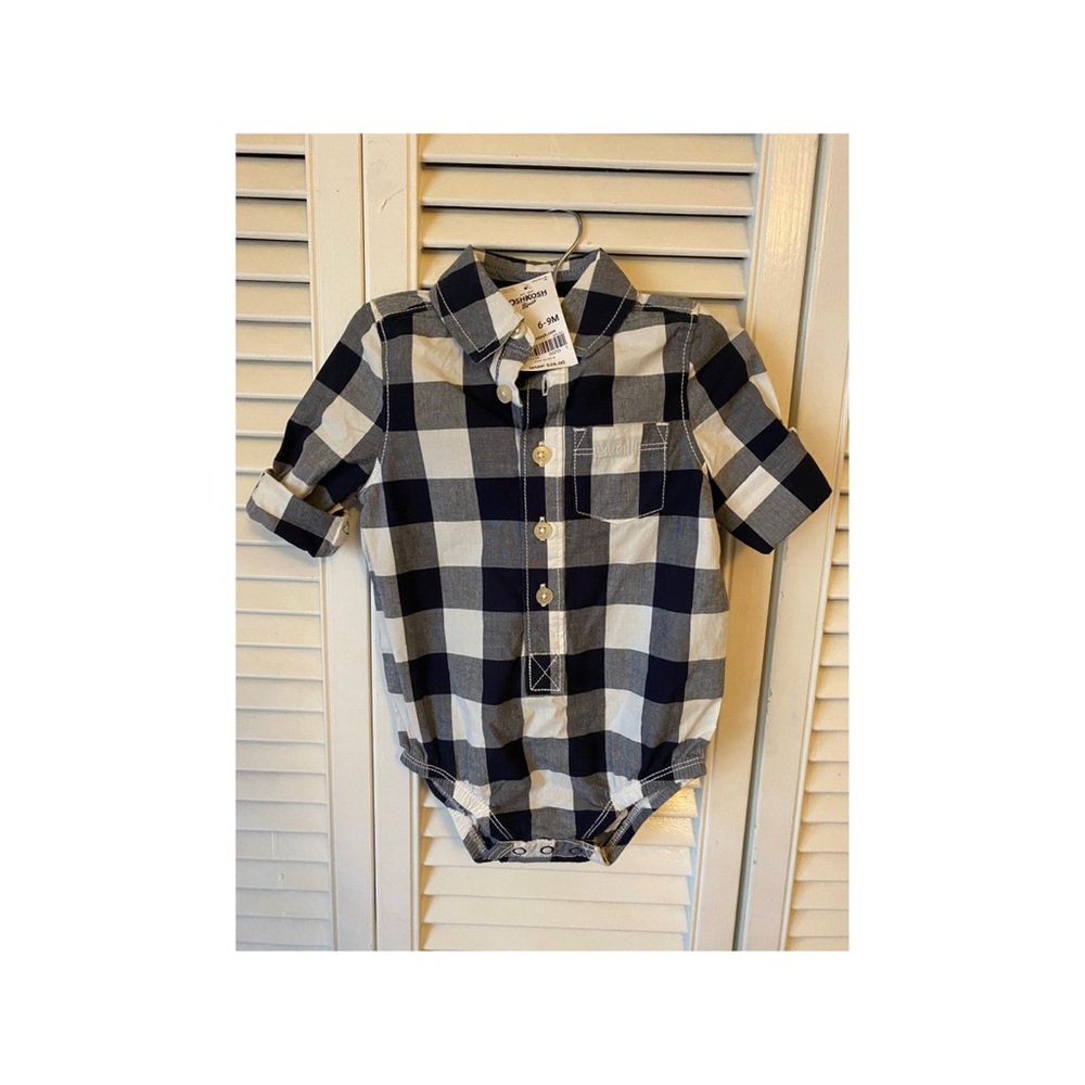 Carter's plaid onesie